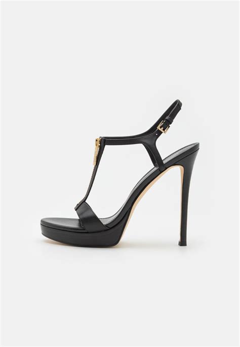 michael kors berkley platform black|Berkley Leather Platform Sandal .